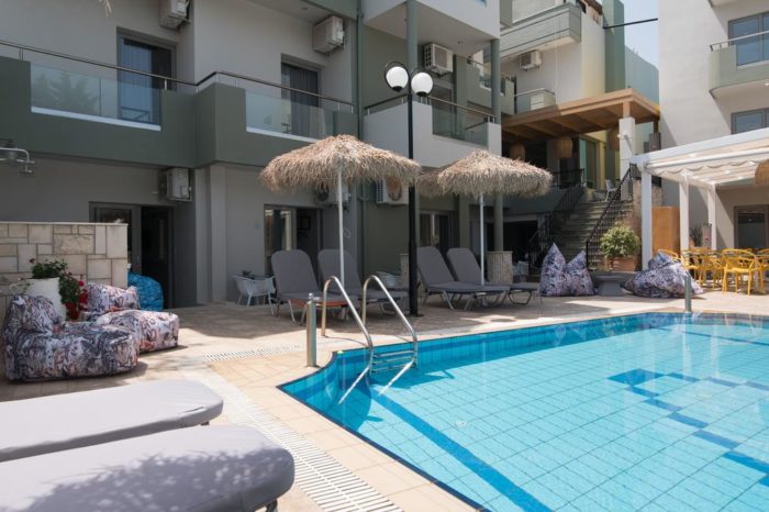 Sunshine Malia Hotel Pool Area